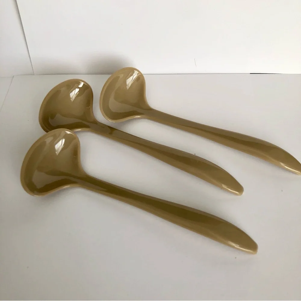 Tupperware Caddy Condiment Server 3 bowls 3 lids set with spoons Vintage carrier - Picture 7 of 7